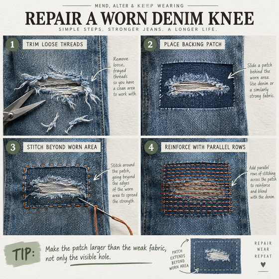 A sample page from Mend, Alter & Keep Wearing.