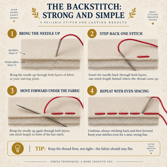 A sample page from Sewing by Hand, Made Simple.