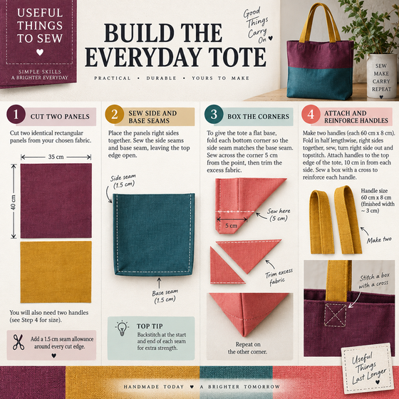 A sample page from Useful Things to Sew.