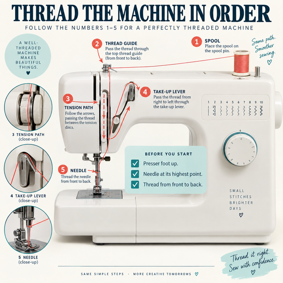 A sample page from Your First Sewing Machine.